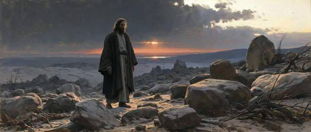 Jesus in the Desert — The Last Fire beyond the White Rocks