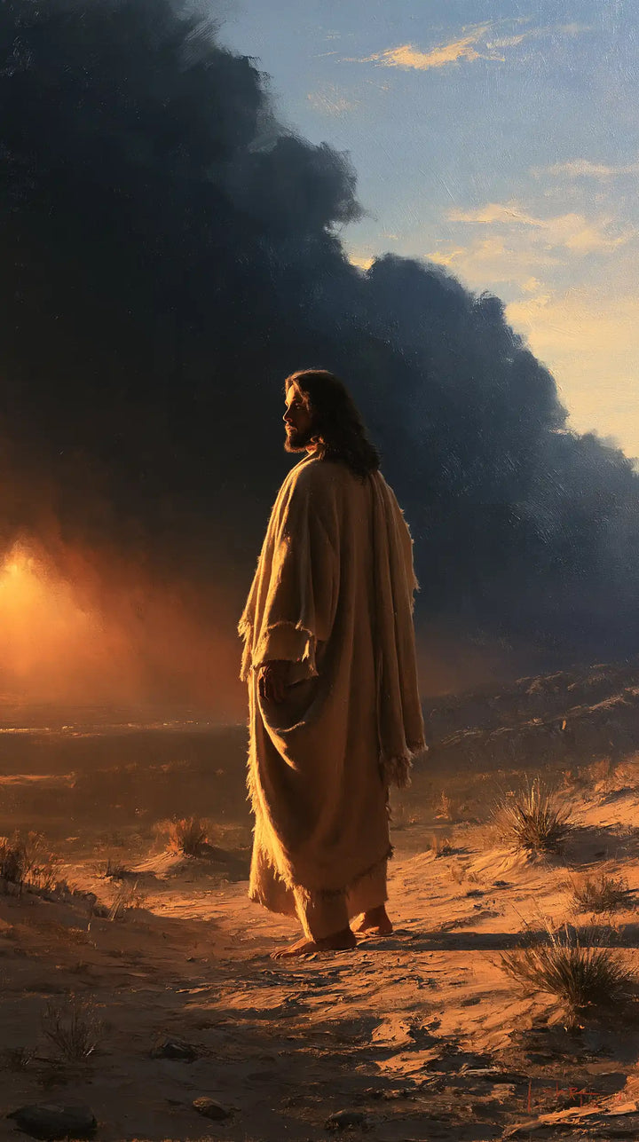 Jesus in the Desert - Victory Over Temptation · Portrait n° 25