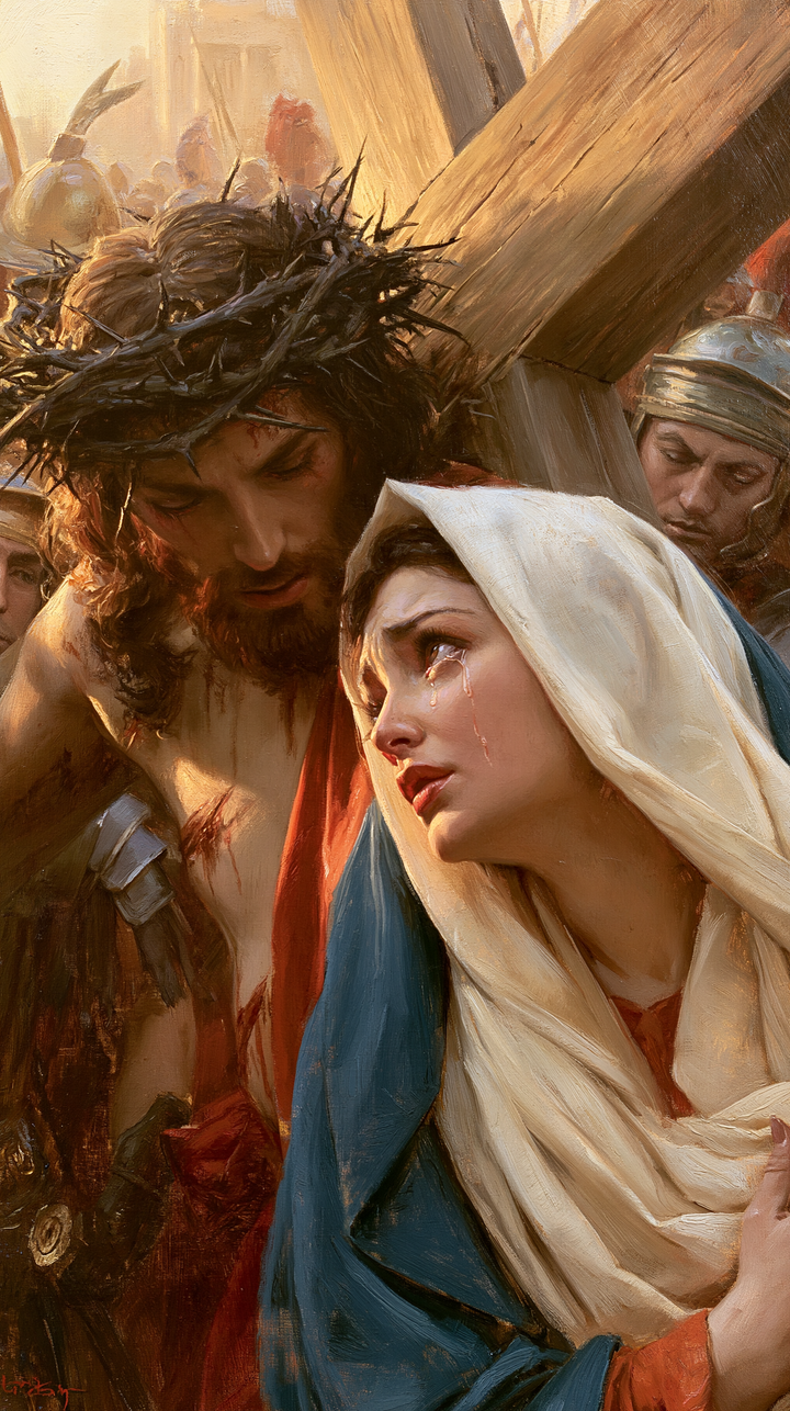 Droga krzyżowa - Jezus spotyka matkę · Portret nr 59