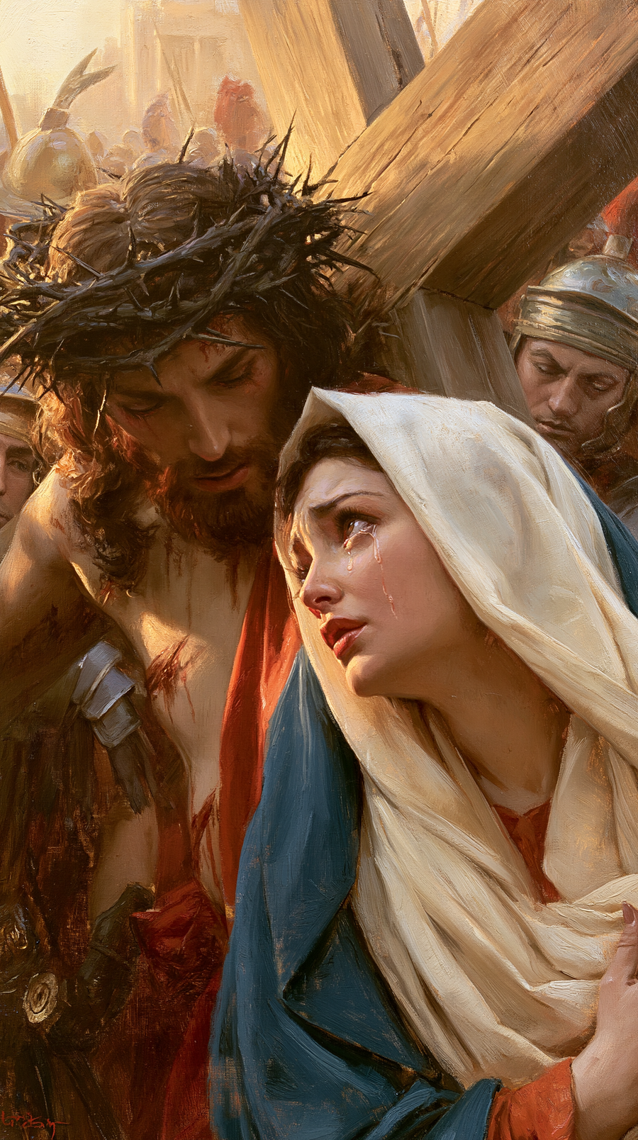 Droga krzyżowa - Jezus spotyka matkę · Portret nr 59