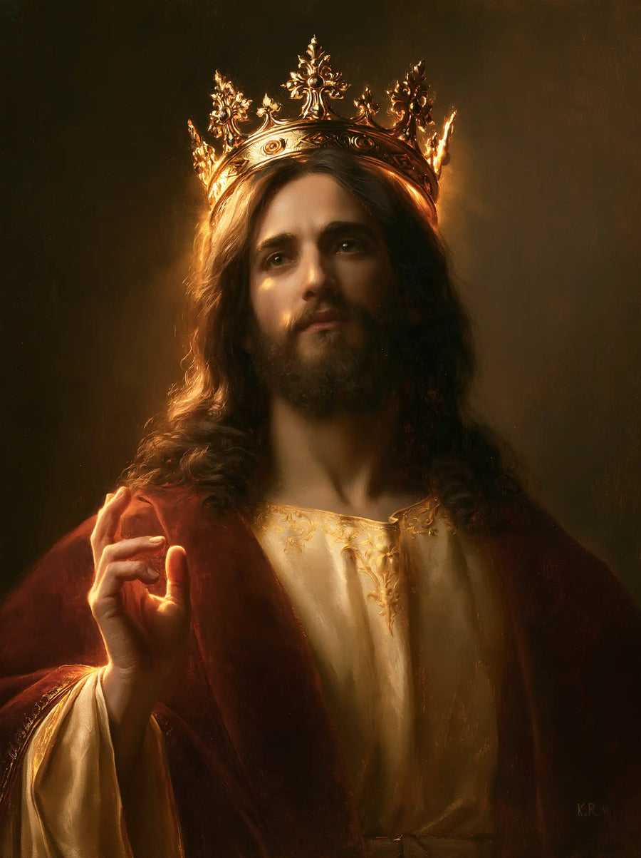 Jesus the King - Close Royal Portrait · Portrait n° 5