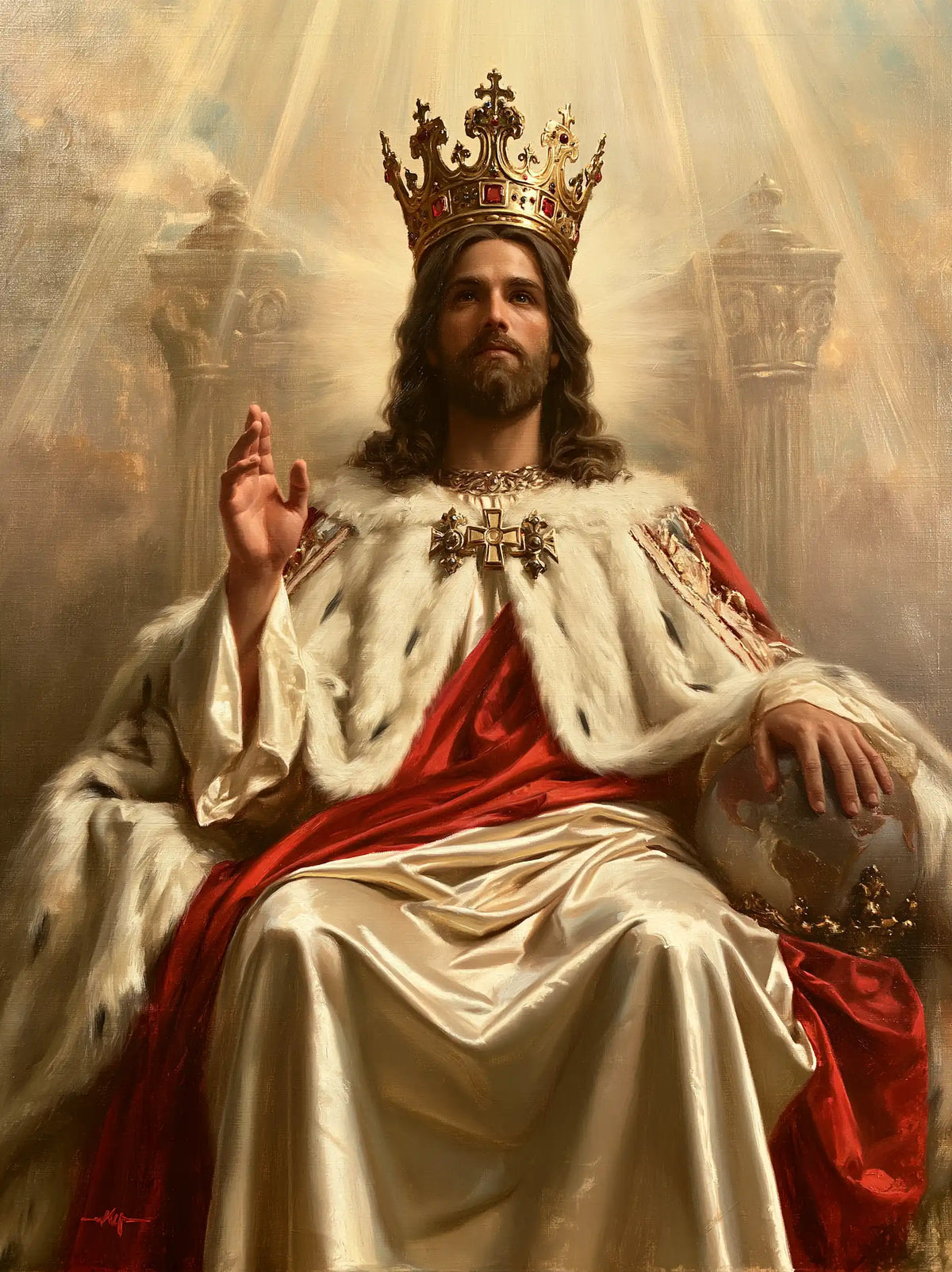 Jesus the King - The Globe of the World · Portrait n° 16
