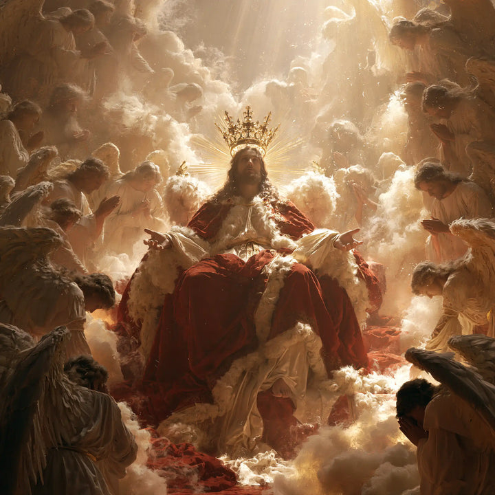 Jesus the King - Jesus the King with Angels · Square n° 2