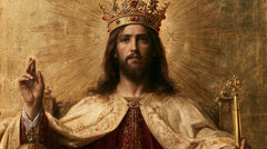 Jesus the King — The Face in the Circle of Golden Lines