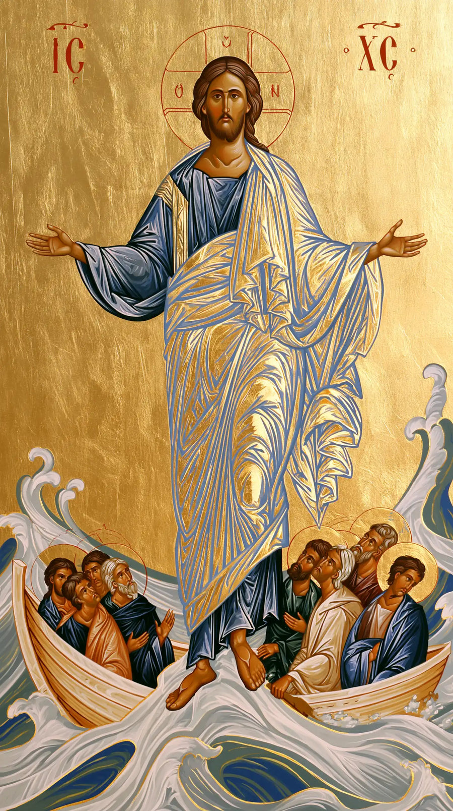 Jesus Walking on Water - Contemporary Byzantine · Portrait n° 10