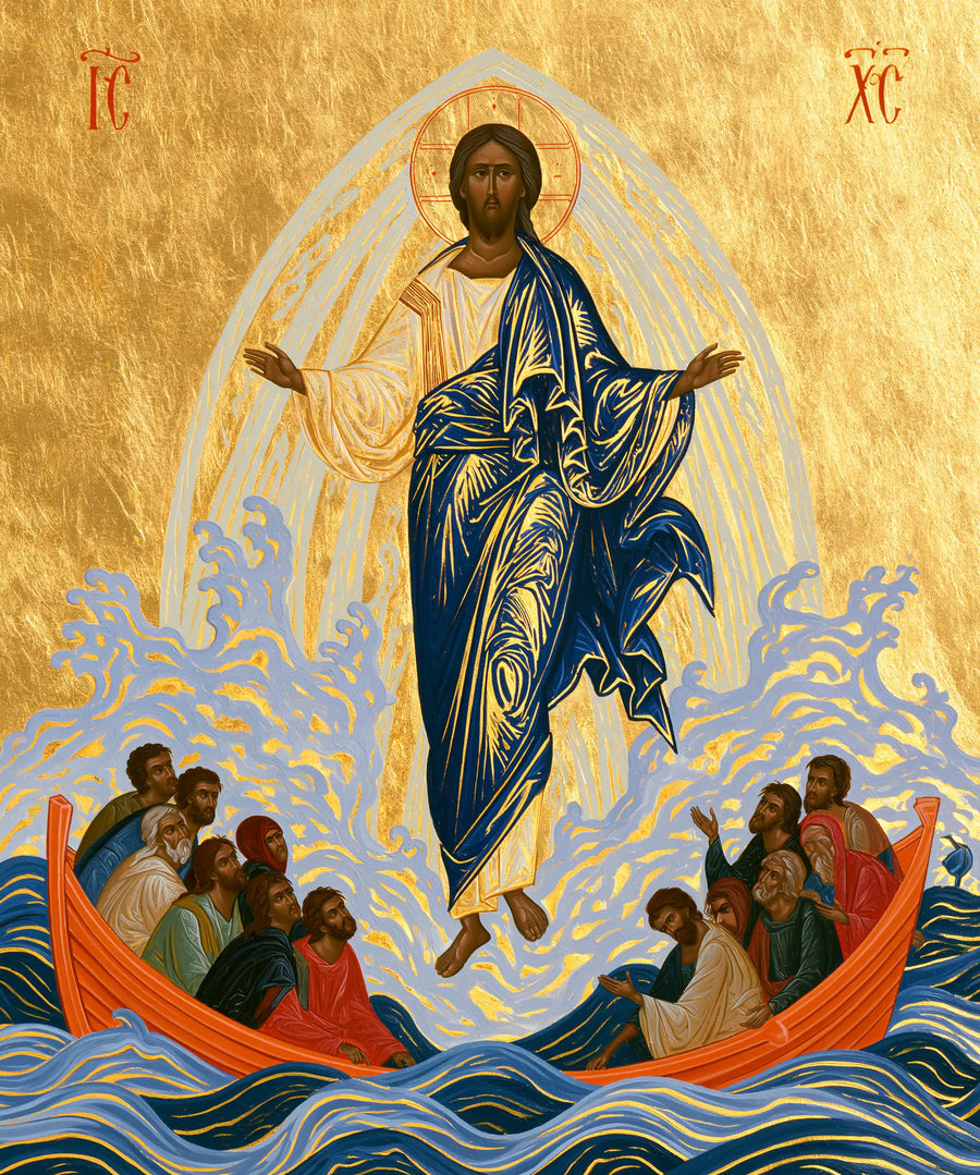 Jesus Walking on Water - Contemporary Byzantine · Portrait n° 27