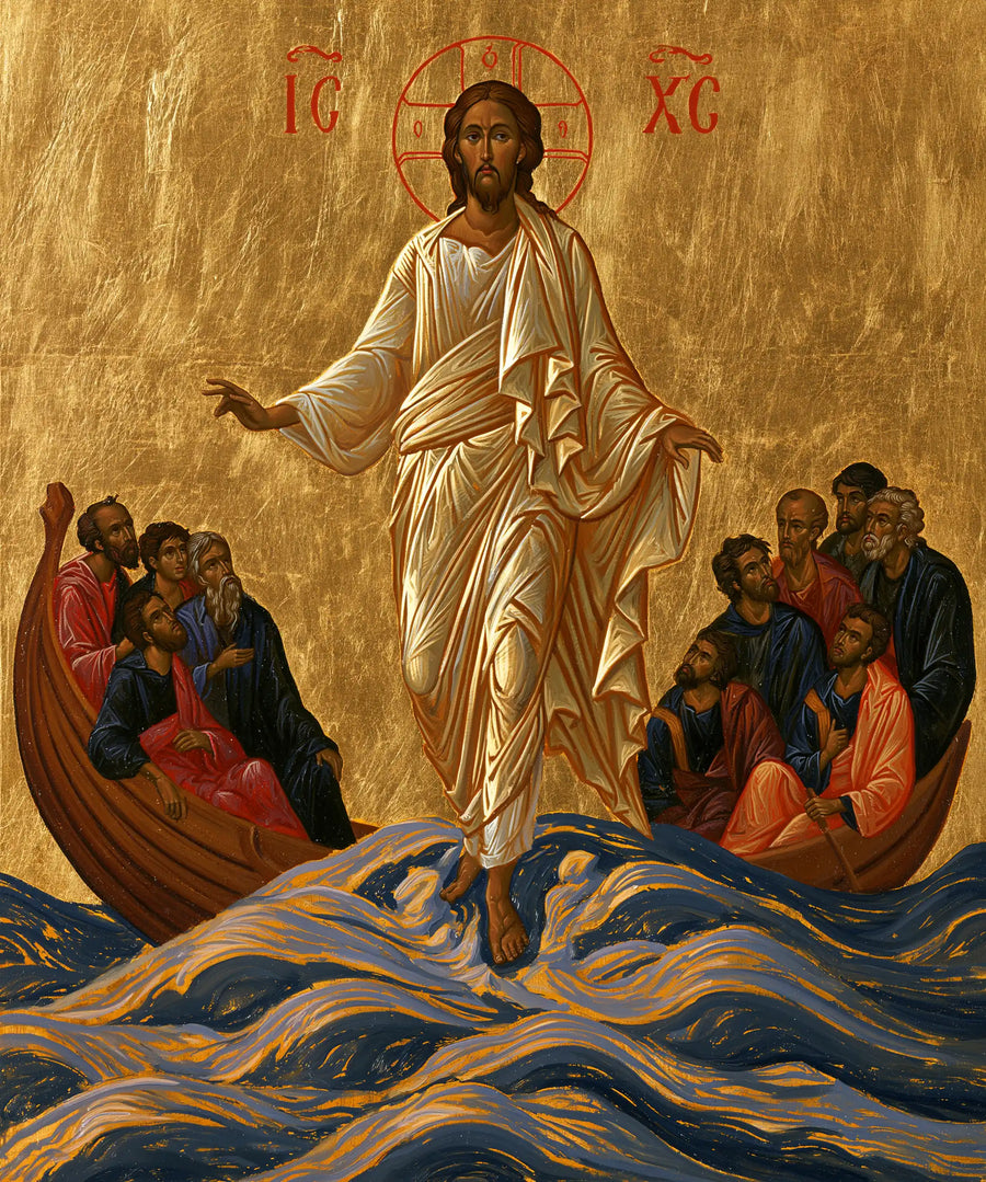 Jesus Walking on Water - Contemporary Byzantine · Portrait n° 30