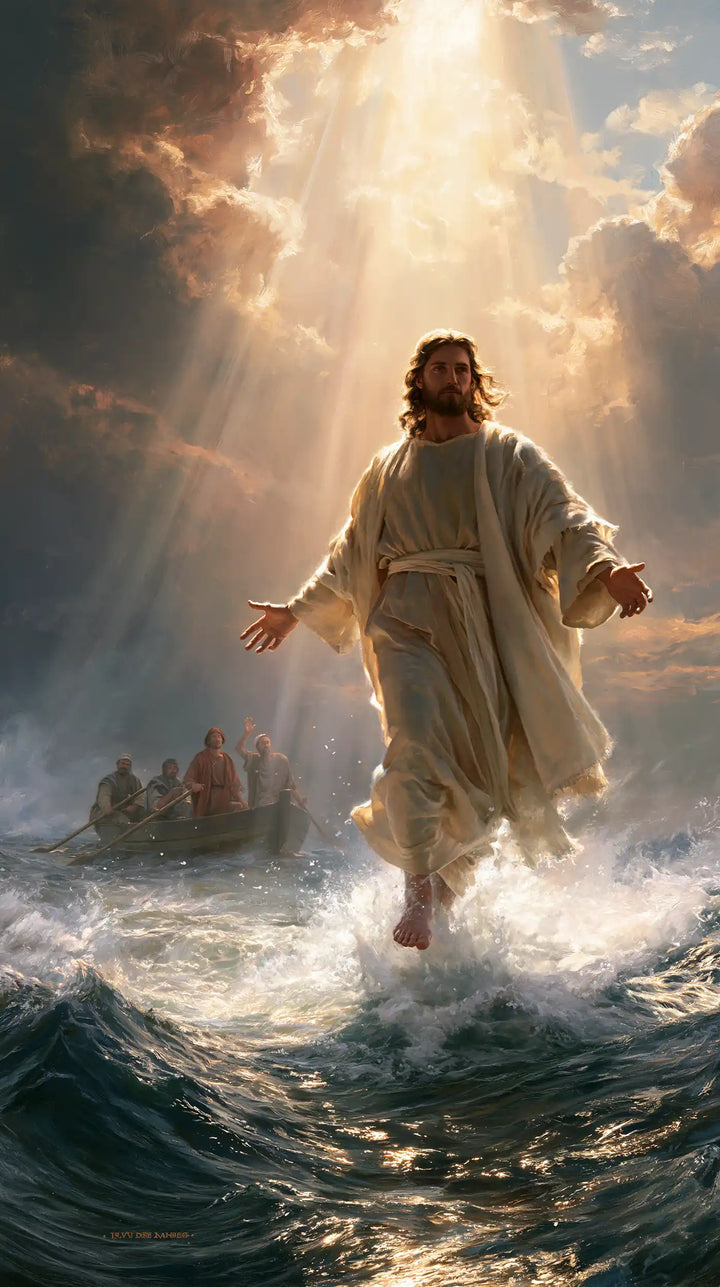 Jesus Walking on Water - Divine Light · Portrait n° 2