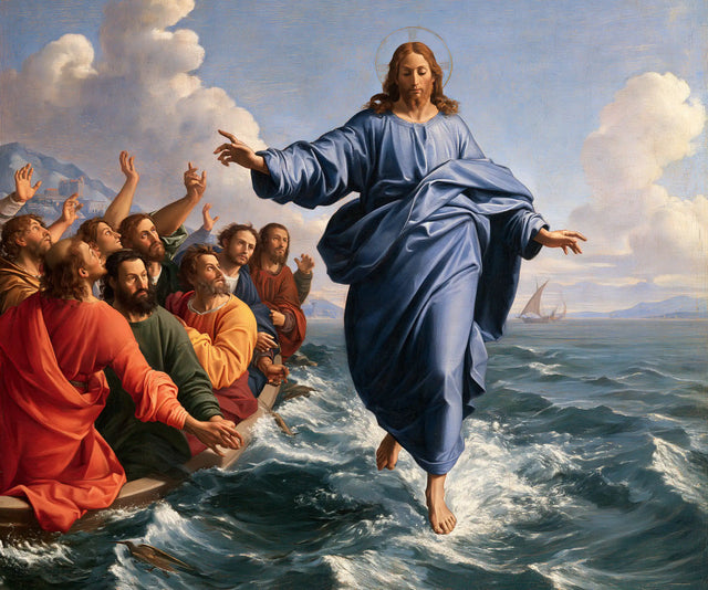 Jesus Walking on Water — Azure Unfurled before the Witnesses