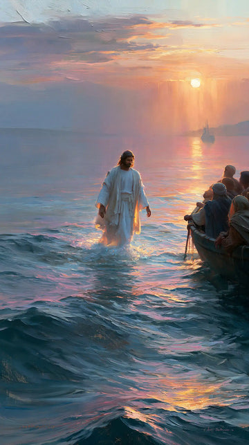 Jesus Walking on Water - Impressionist · Portrait n° 34