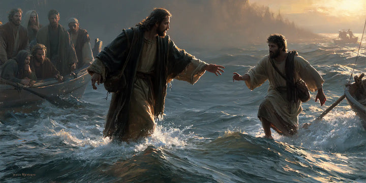 Jesus Walking on Water — The Call between Two Steps upon Water