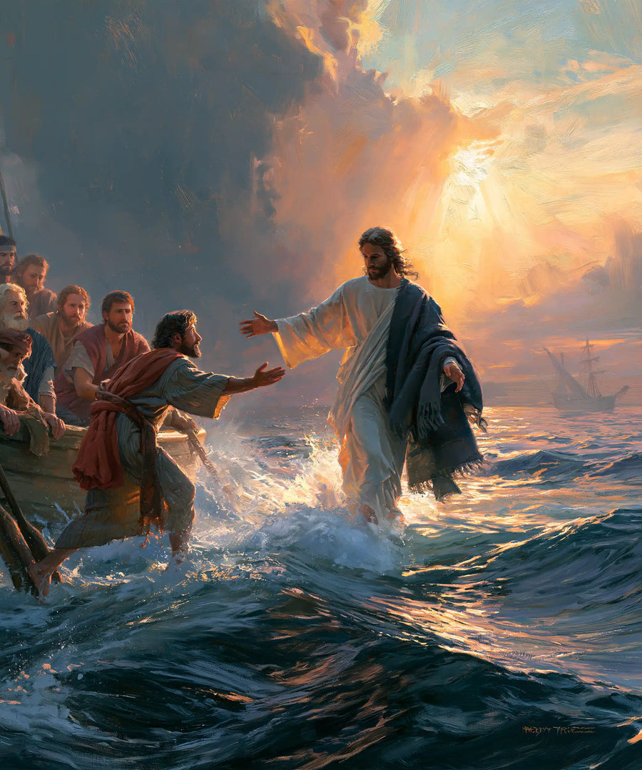 Jesus Walking on Water - Jesus Calls Peter · Portrait n° 17