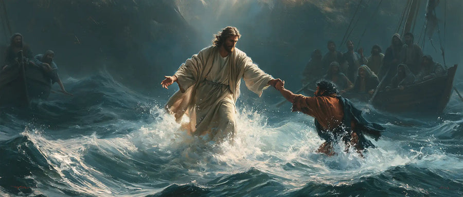 Jesus Walking on Water - Jesus Saves Peter · Landscape n° 21