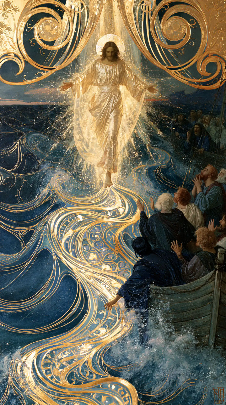 Jesus Walking on Water — The Radiant Presence beyond the Prow