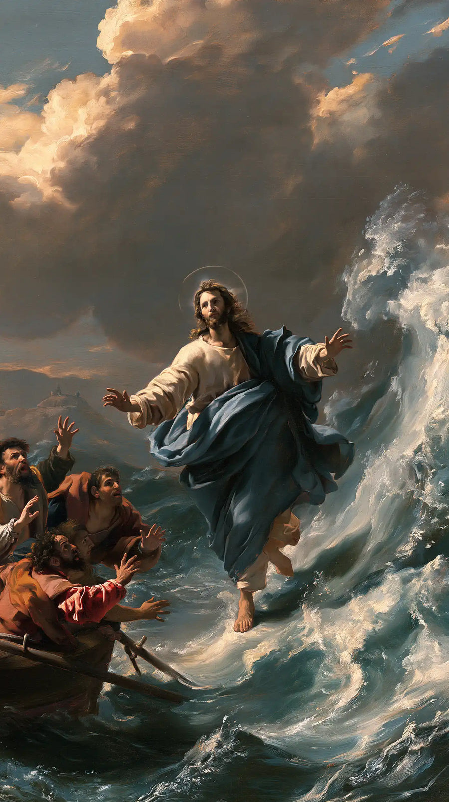 Jesus Walking on Water - Theatrical Baroque · Portrait n° 4