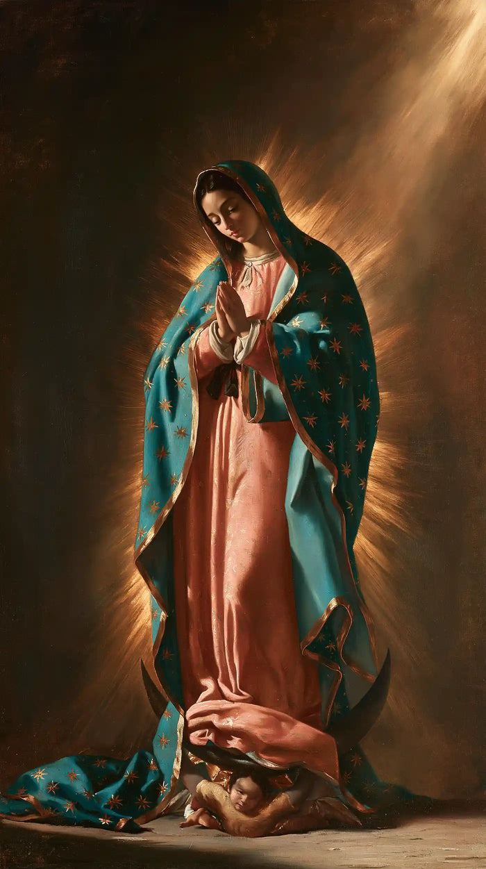 Our Lady of Guadalupe – Caravaggio Tenebrism · Portrait no. 5