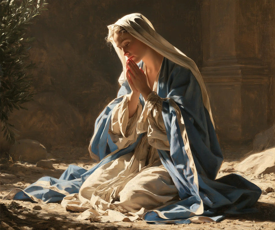 Virgin Mary in Prayer - Florentine Renaissance · Landscape n° 4