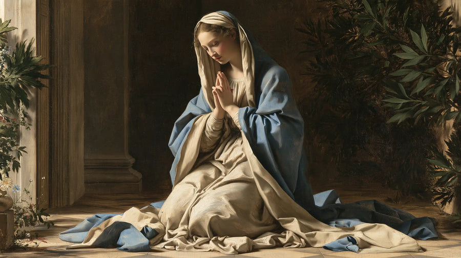 Virgin Mary in Prayer - Florentine Renaissance · Landscape n° 12