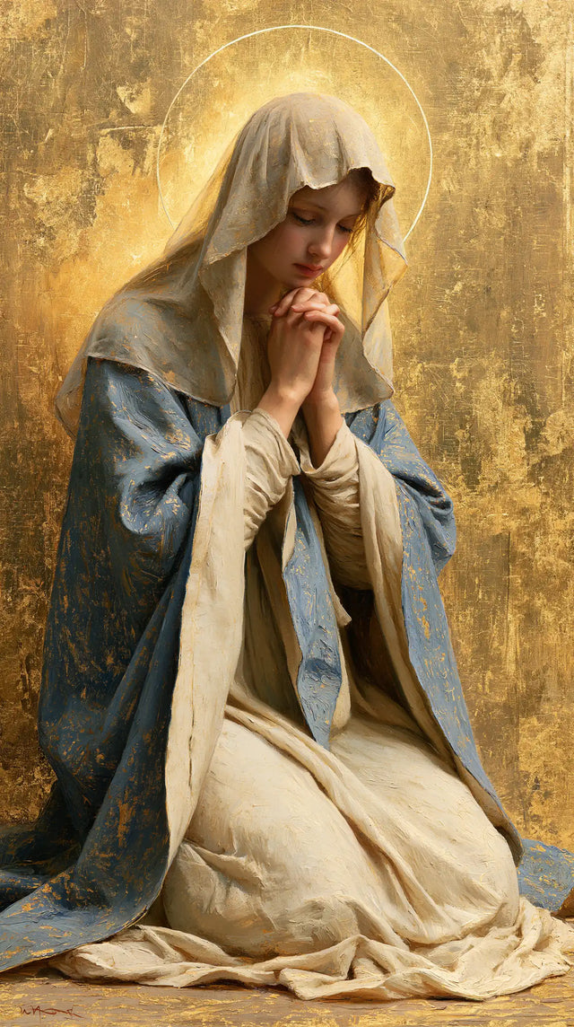 Virgin Mary in Prayer — Prayer within the Honey Circle