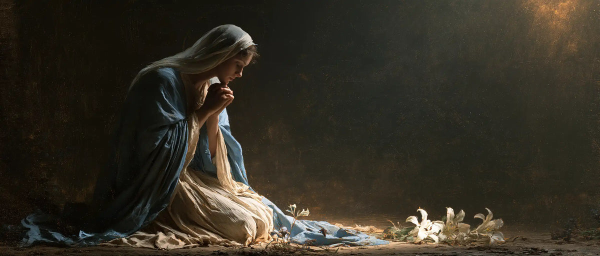 Virgin Mary in Prayer — The Small Prayer in the Great Silence
