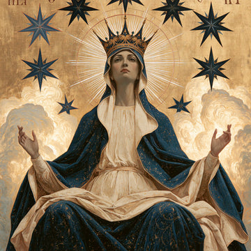 Mary Queen of Heaven - Contemporary Byzantine · Square n° 4