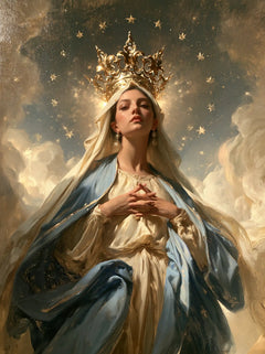 Mary, Queen of Heaven — United Hands in the Mantle’s Billow