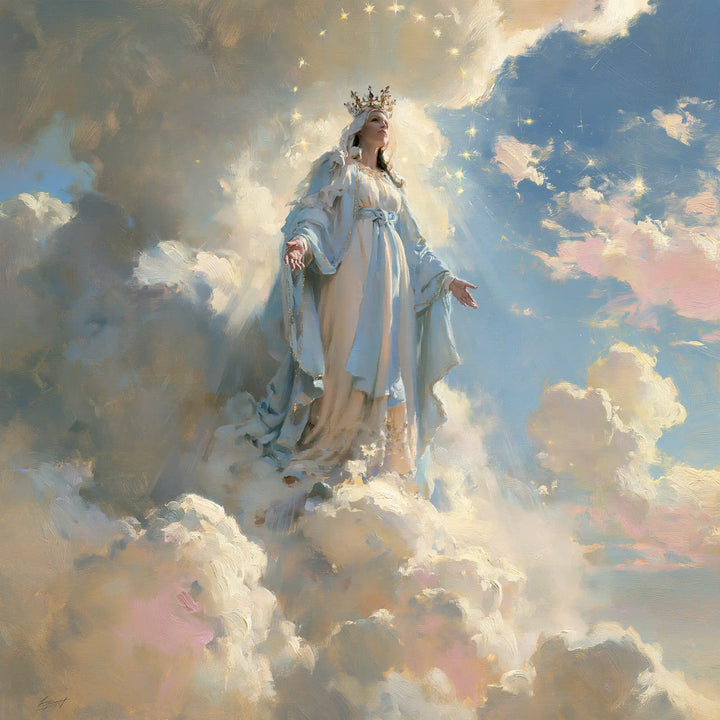 Mary Queen of Heaven - Impressionist · Square n° 4