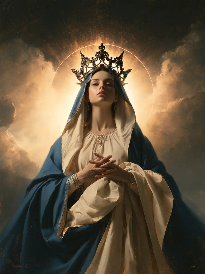 Mary, Queen of Heaven — Quiet Prayer Before the Golden Circle