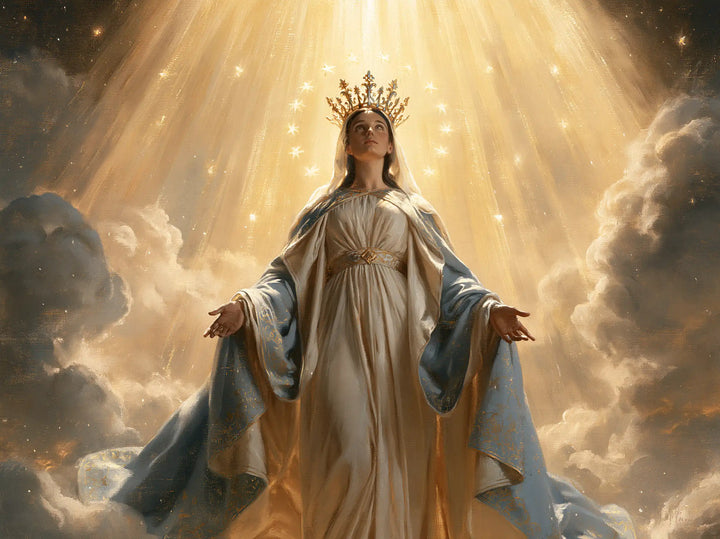 Mary Queen of Heaven - Mary before Heavenly Light · Landscape n° 1