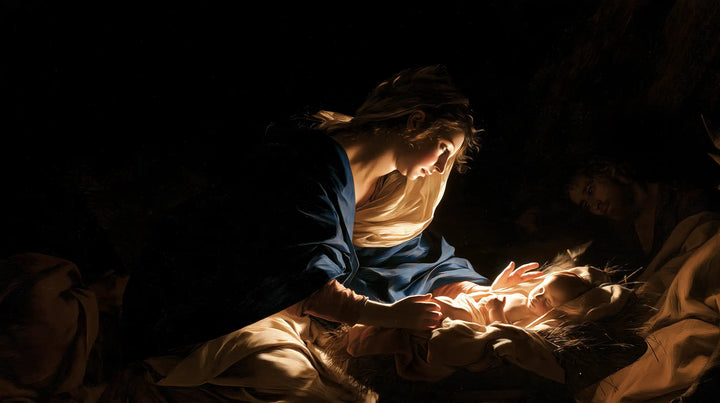 The Nativity - Caravaggio Tenebrism · Landscape n° 11