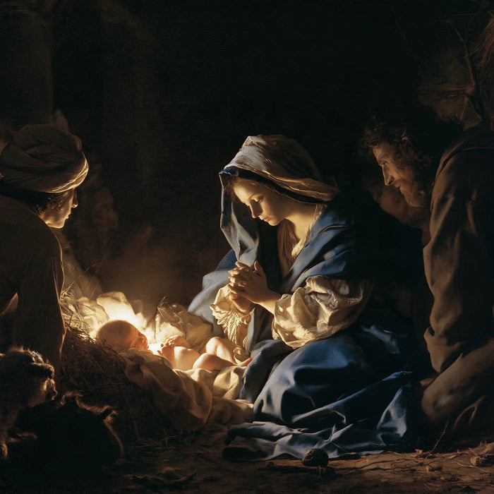 The Nativity - Infant Jesus as Divine Light · Square n° 4
