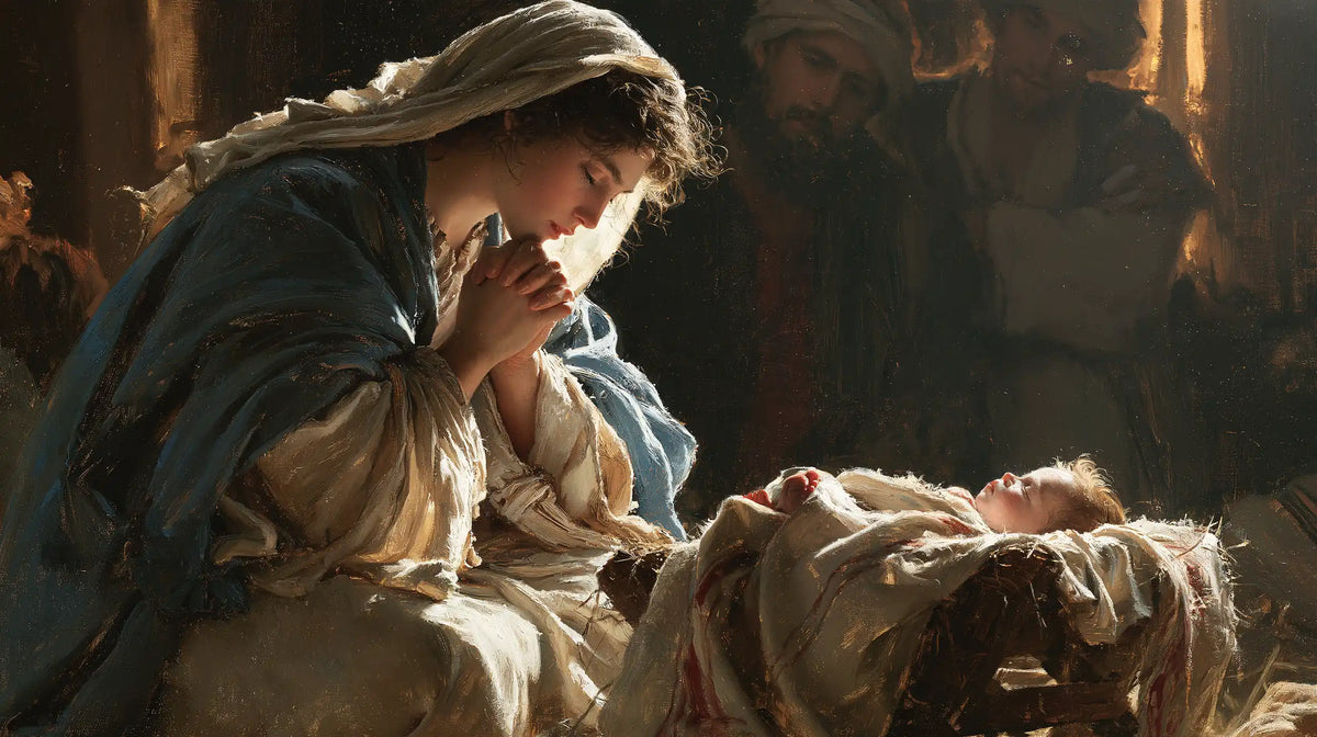The Nativity - Mary Adoring the Christ Child · Landscape n° 11