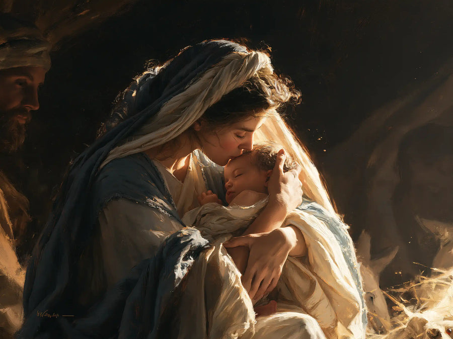 The Nativity - Mary Kissing the Infant Jesus · Landscape n° 5