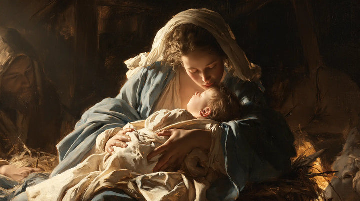 The Nativity - Mary Kissing the Infant Jesus · Landscape n° 15