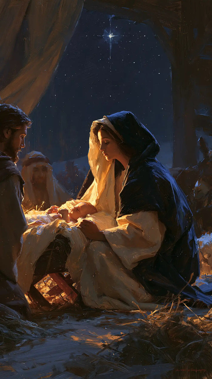The Nativity - Midnight Blue Chiaroscuro · Portrait n° 2