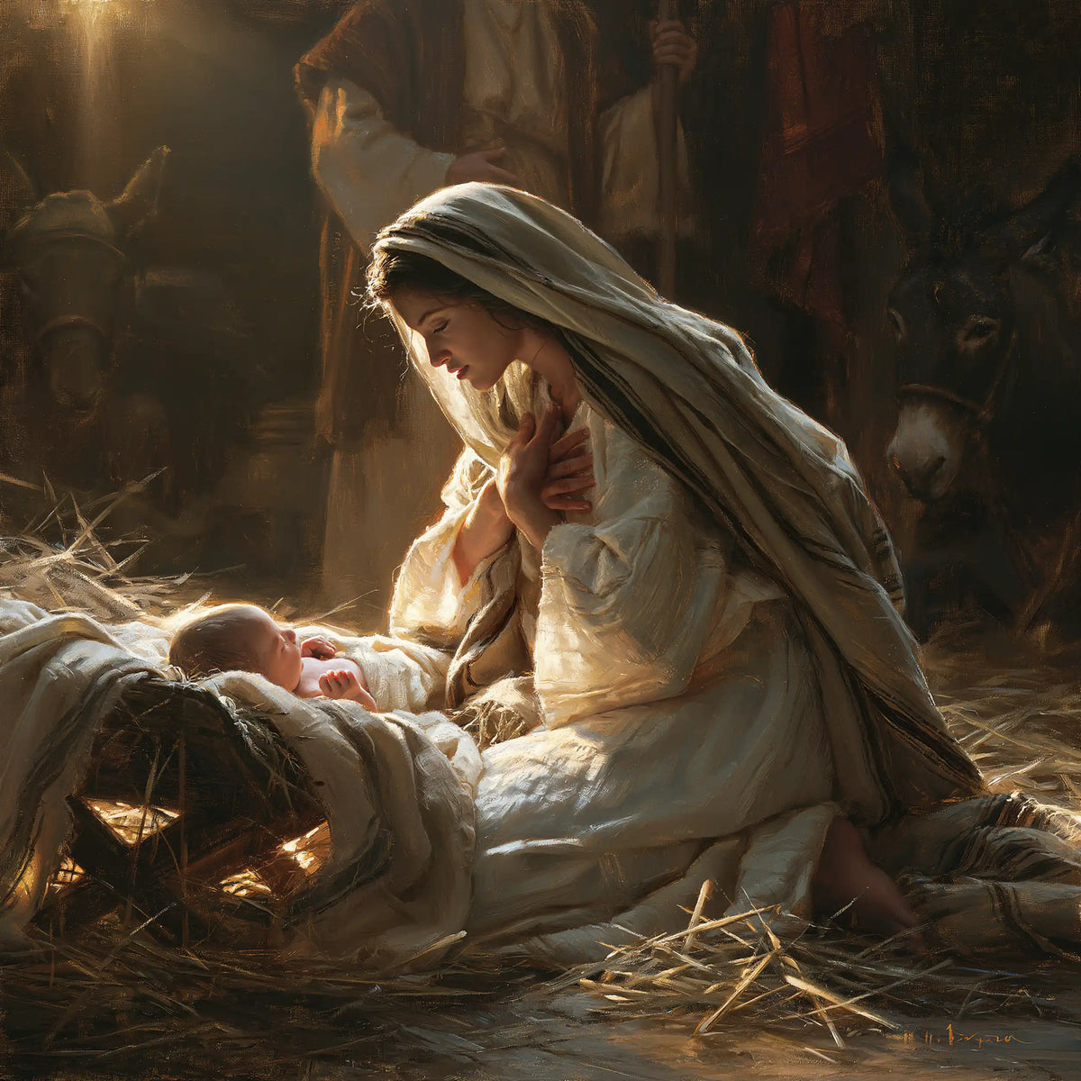 The Nativity — The Earth-Coloured Veil and the Pale Cloth