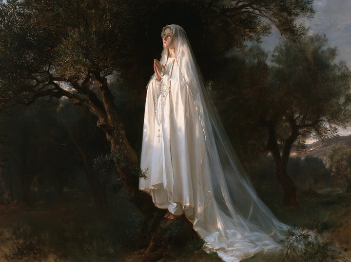 Our Lady of Fatima – White Robes Among Ancient Trees