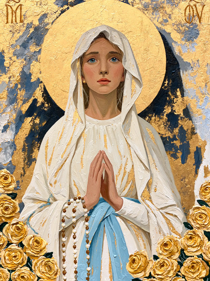 Our Lady of Lourdes Devotional Portrait · Portrait no. 6