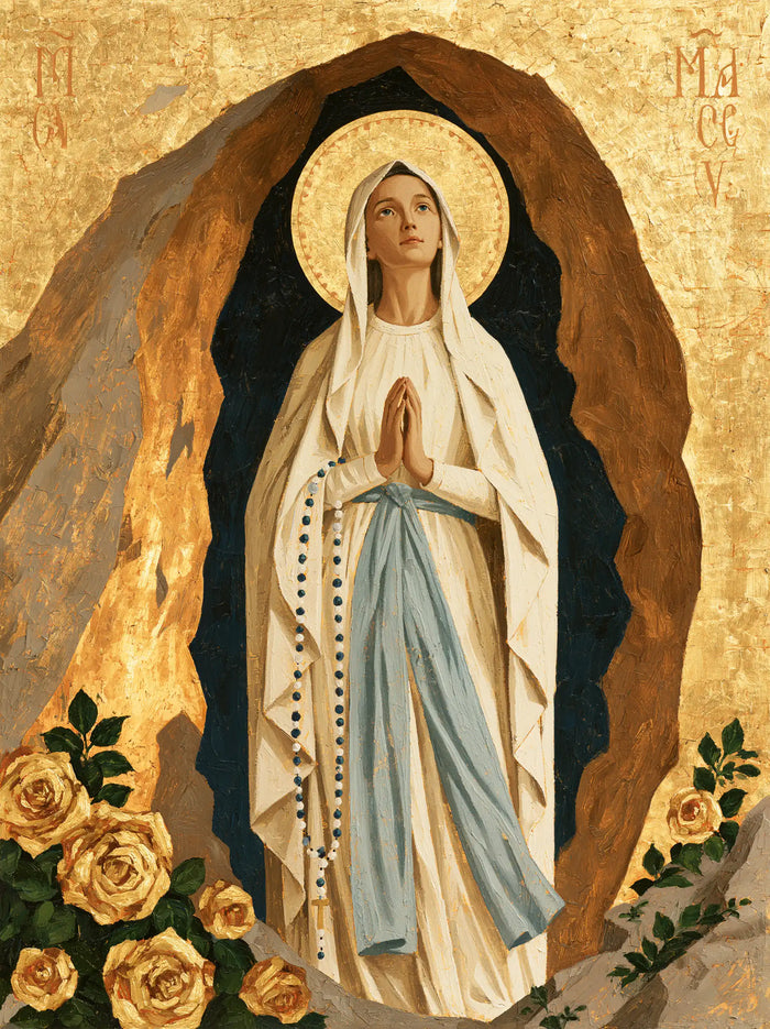 Our Lady of Lourdes Devotional Portrait · Portrait no. 8
