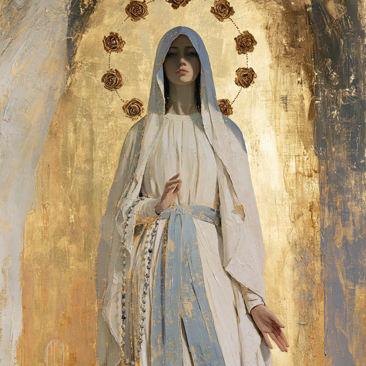 Our Lady of Lourdes Devotional Portrait · Square no. 1