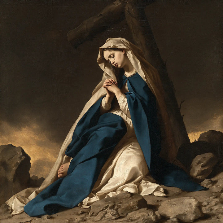 Our Lady of Sorrows - Mary Kneeling before the Cross · Square n° 4