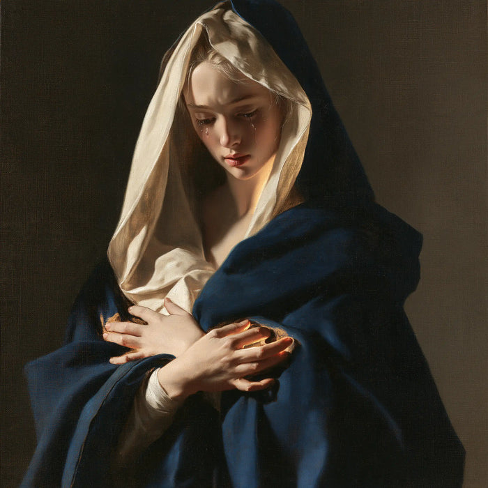 Our Lady of Sorrows - Mater Dolorosa Classical Portrait · Square n° 2