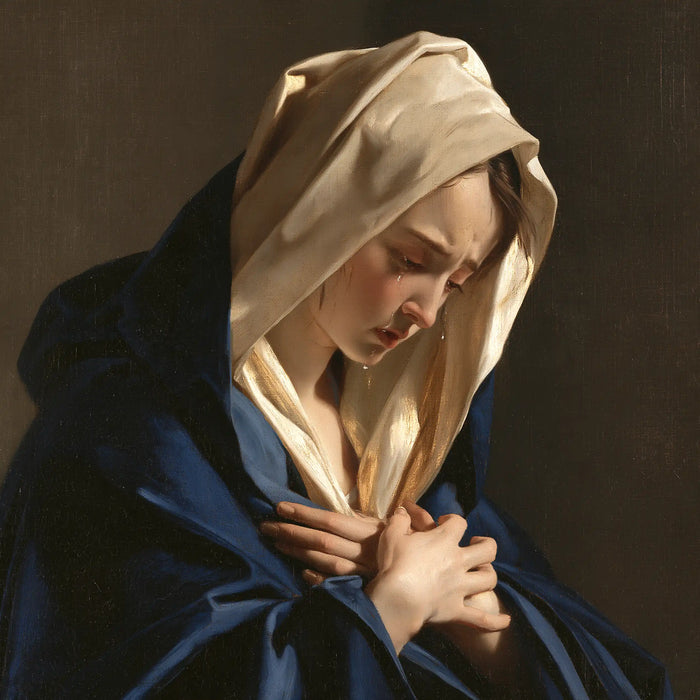 Our Lady of Sorrows - Mater Dolorosa Classical Portrait · Square n° 8