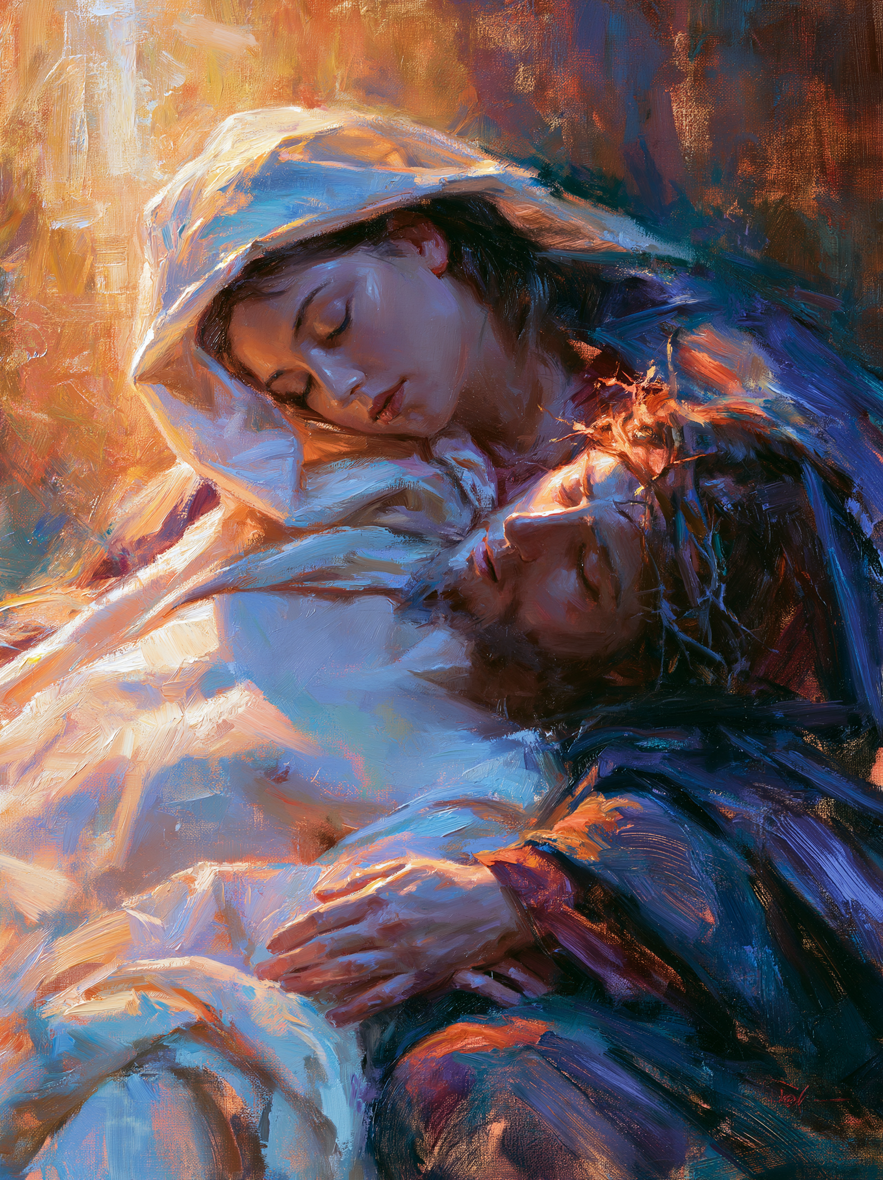 La Pietà - Impressionist · Portrait n° 14 — aperçu de la finition sélectionnée