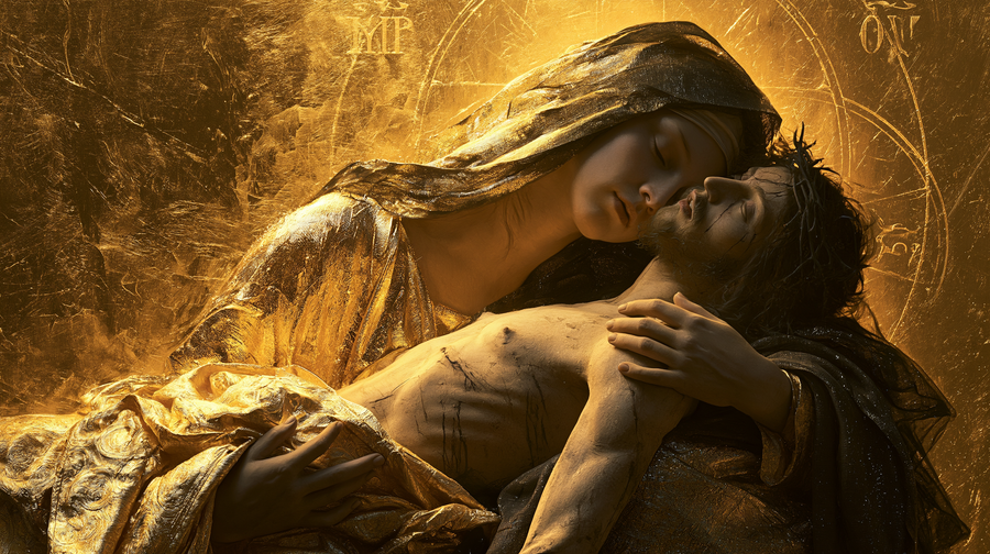 La Pietà - Sacred golden · Landscape n° 5