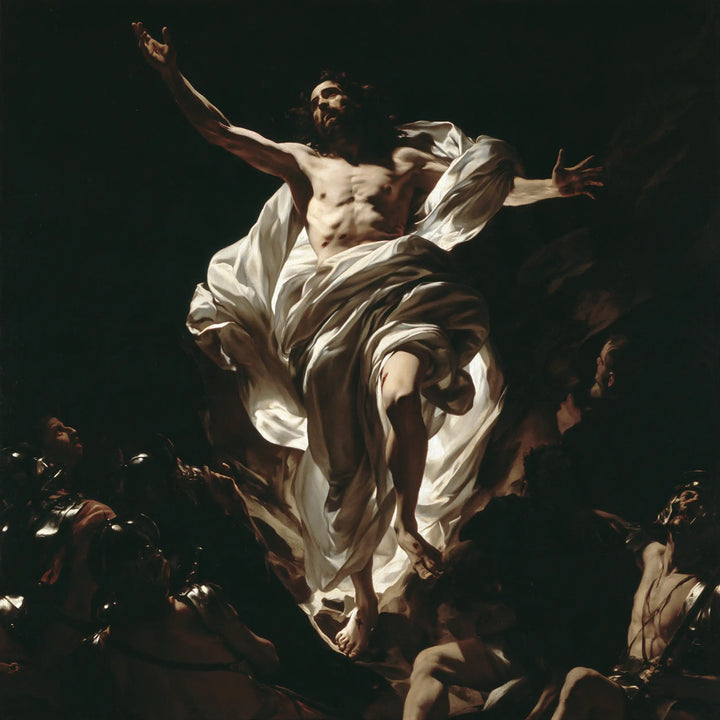 The Resurrection of Jesus Christ - Caravaggio Tenebrism · Square n° 1