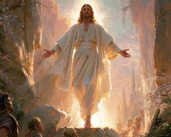 The Resurrection of Jesus Christ — The Face in the Light of the Cliffs