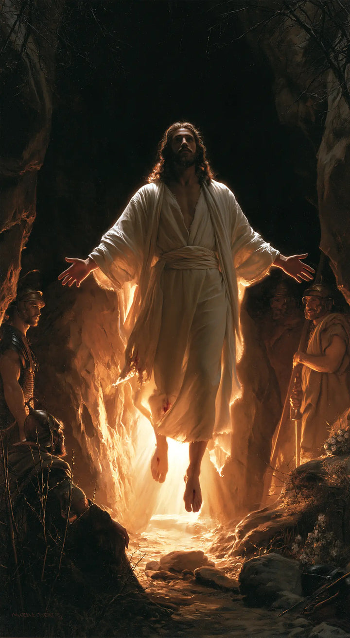 The Resurrection of Jesus Christ — Palms above the Burning Passage