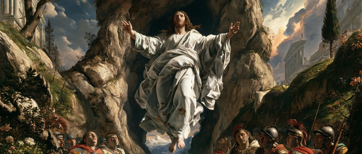 The Resurrection of Jesus Christ — The Gesture before the Torn Rocks