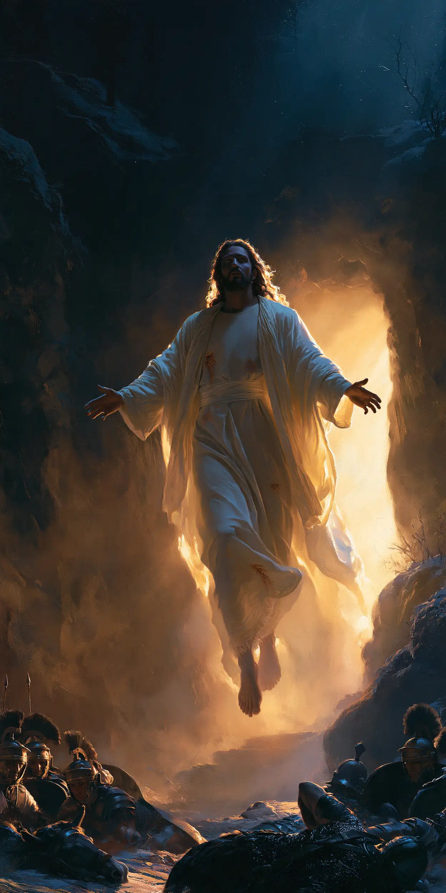 The Resurrection of Jesus Christ - Midnight-blue Chiaroscuro · Portrait n° 1